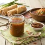 Duck sauce in dipping bowl